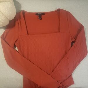 Square Neck Long Sleeve Body Suit